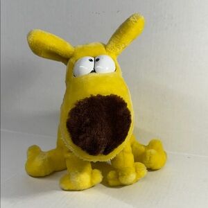 Mother Goose and Grimm Yellow and Brown Stuffed Animal Dog Toy 1987